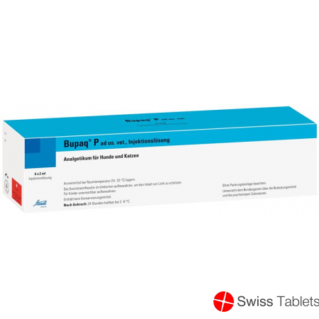 Bupaq P Injektionslösung 0.3mg/ml Ad Us.vet. 6x 2ml buy online