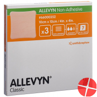 Allevyn Non-Adh Wundverband 10x10cm 3 Stück