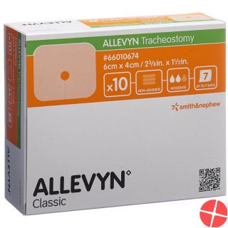 Allevyn Tracheostomy Wundverband 4x6cm 10 Stück