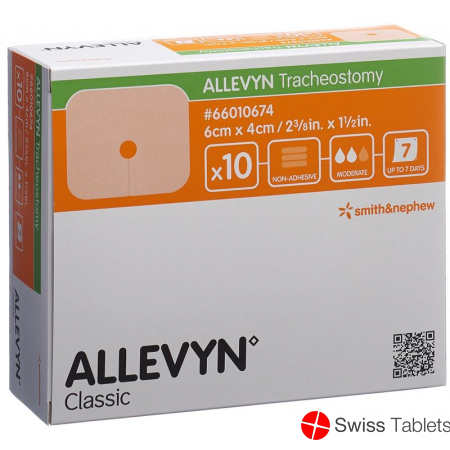 Allevyn Tracheostomy Wundverband 4x6cm 10 Stück buy online