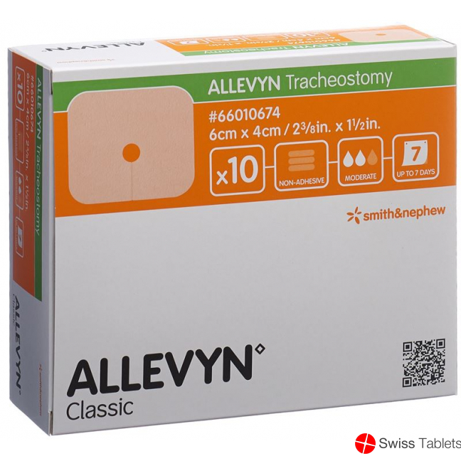 Allevyn Tracheostomy Wundverband 4x6cm 10 Stück buy online