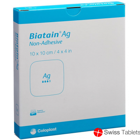 Biatain Ag Non-Adhesive 10x10cm 5 Stück buy online