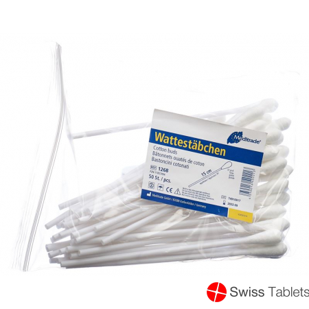 Raucotupf Wattestaebch 15cm Gr Kopf Beutel 50 Stück buy online