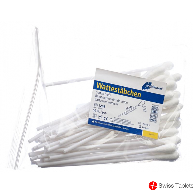 Raucotupf Wattestaebch 15cm Gr Kopf Beutel 50 Stück buy online