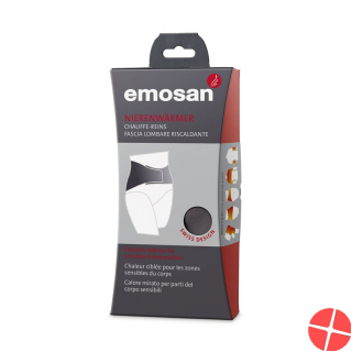 Emosan Ultra Nierenwärmer Velcro L Grau Swisstag