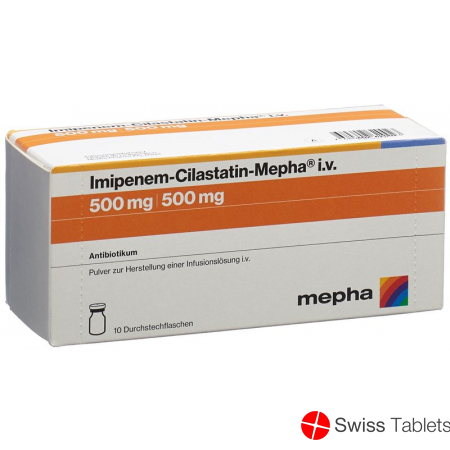 Imipenem-cilastatin Mepha 500/500mg 10 Stück buy online