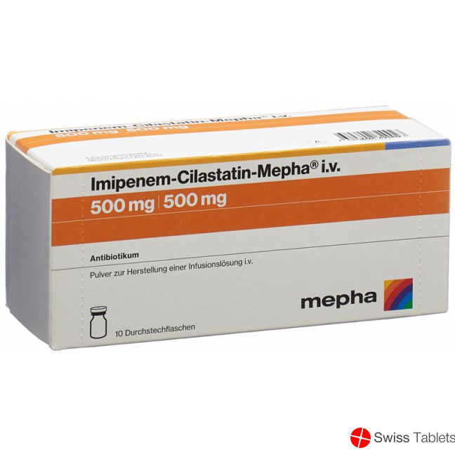 Imipenem-cilastatin Mepha 500/500mg 10 Stück buy online
