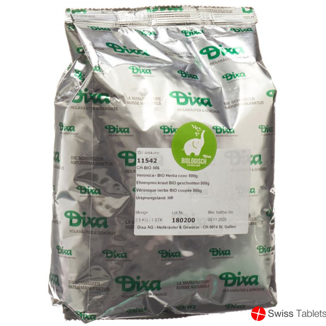 Dixa Ehrenpreiskraut Bio Geschnitten 500g buy online