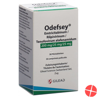 Odefsey Filmtabletten 200mg/25mg/25mg Flasche 30 Stück