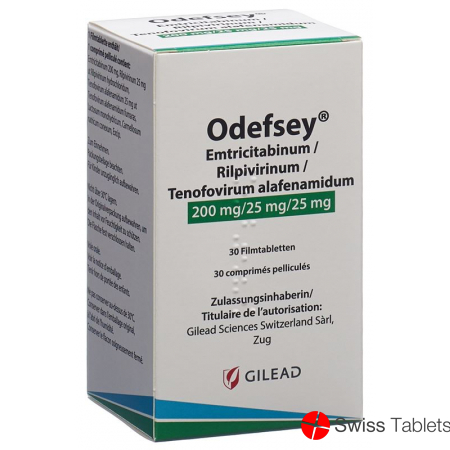 Odefsey Filmtabletten 200mg/25mg/25mg Flasche 30 Stück buy online