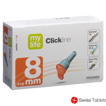 Mylife Clickfine Pen Nadeln 8mm 31g (neu) 100 Stück buy online