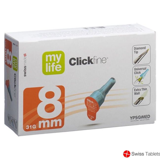 Mylife Clickfine Pen Nadeln 8mm 31g (neu) 100 Stück buy online