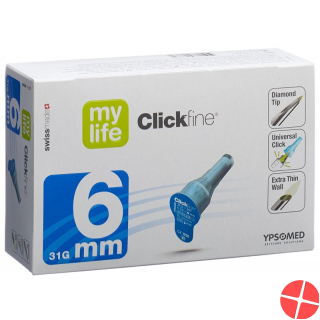 Mylife Clickfine Pen Nadeln 6mm 31g (neu) 100 Stück