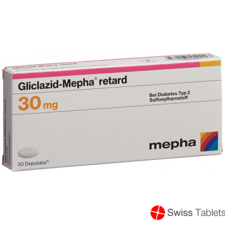 Gliclazid Mepha Retard Depotabs 30mg 30 Stück buy online