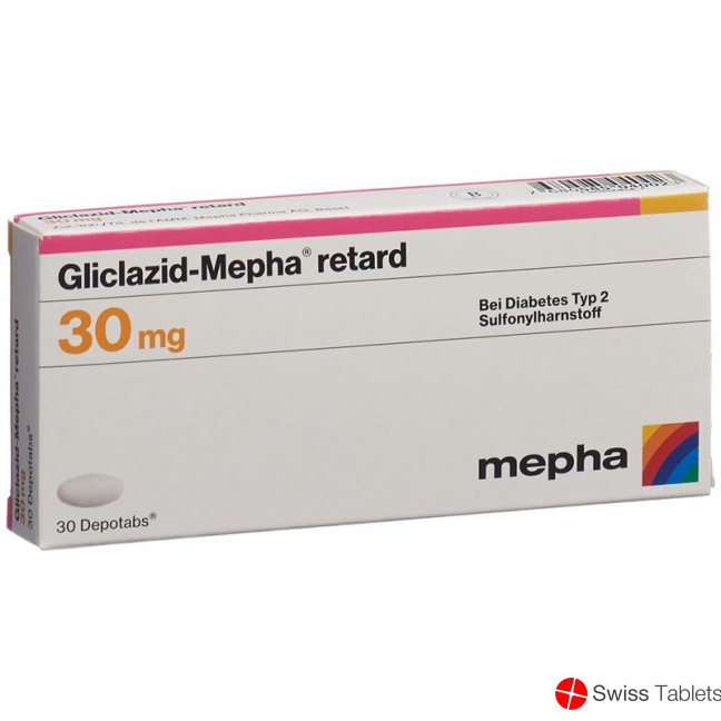 Gliclazid Mepha Retard Depotabs 30mg 30 Stück buy online