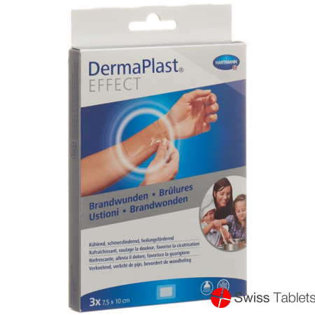Dermaplast Effect Burns plaster size 75x100mm 3 pieces buy online