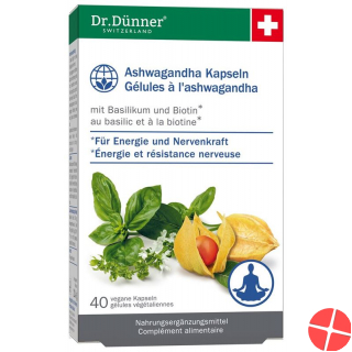 Dr. Dünner Phytoworld Ashwagandha Basil Biotin Capsules 40 Pieces