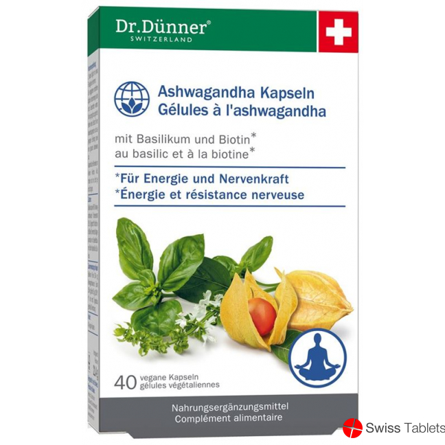 Dr. Dünner Phytoworld Ashwagandha Basil Biotin Capsules 40 Pieces buy online