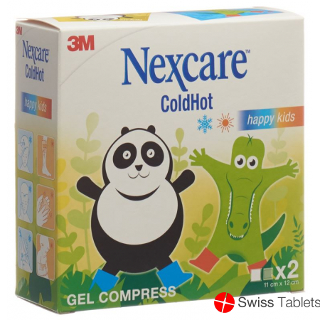 3M Nexcare Coldhot 12x11cm Happy Kids 2 Pieces buy online