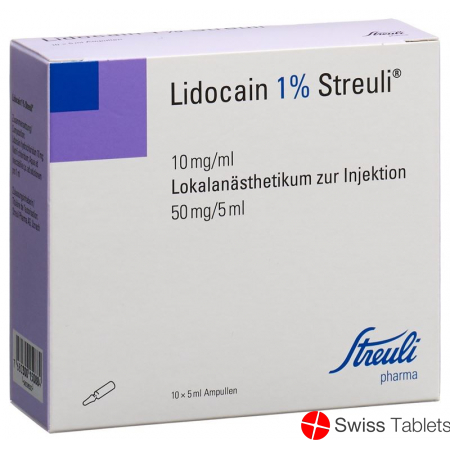 Lidocain Streuli 1% O Kons 10 Ampullen 5ml buy online