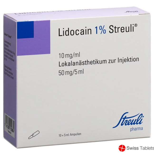 Lidocain Streuli 1% O Kons 10 Ampullen 5ml buy online