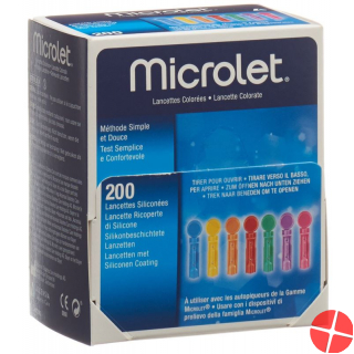 Microlet (pi) Lanzetten Farbig 200 Stück