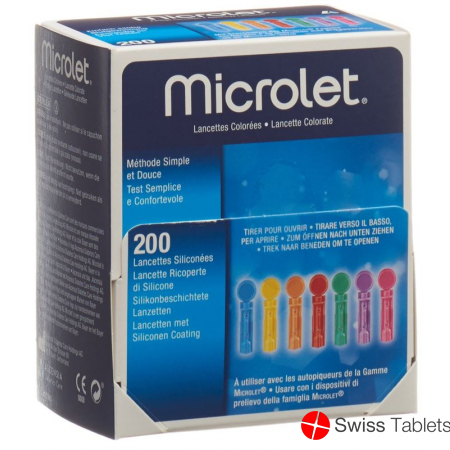 Microlet (pi) Lanzetten Farbig 200 Stück buy online