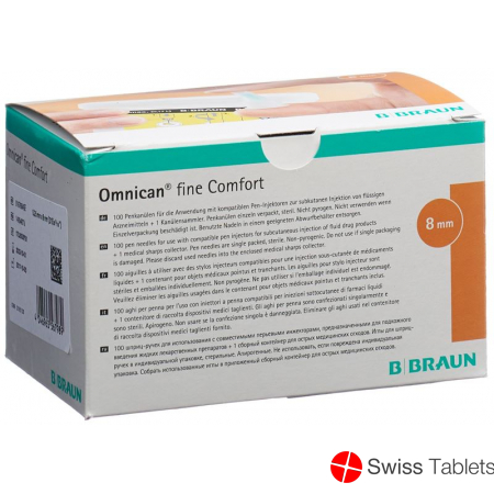 Omnican Fine Comfort G31x8mm M Entsorgung 100 Stück buy online Omnican Fine Comfort G31x8mm M Entsorgung 100 Stück buy online
