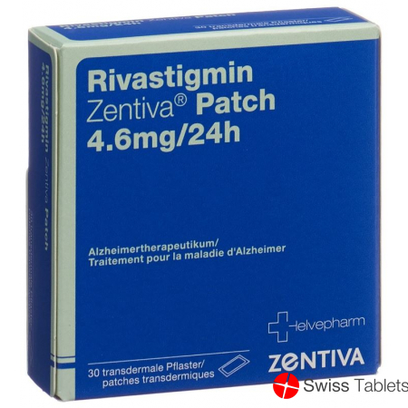 Rivastigmin Zentiva Patch 4.6 Mg/24h 30 Stück buy online