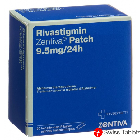 Rivastigmin Zentiva Patch 9.5 Mg/24h 60 Stück buy online