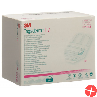 3M Tegaderm Iv für Katheter 7x8.5cm 100 Stück