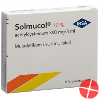 Solmucol 10% Injektionslösung 300mg/3ml 5 Ampullen 3ml
