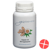 Goodness Bio-Ingwerpulver Kapseln 400mg Dose 90 Stück Goodness Bio-Ingwerpulver Kapseln 400mg Dose 90 Stück