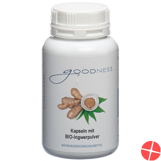 Goodness Bio-Ingwerpulver Kapseln 400mg Dose 90 Stück