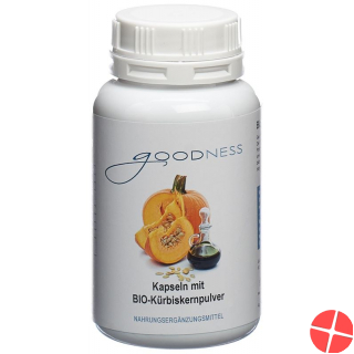 Goodness Bio-Kürbiskernpulver Kapseln 600mg 150 Stück