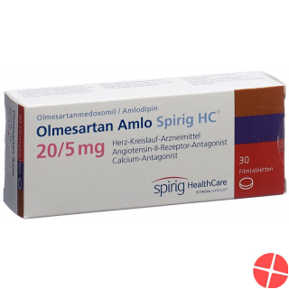 Olmesartan Amlo Spirig HC Filmtabletten 20/5mg 30 Stück
