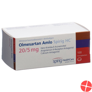 Olmesartan Amlo Spirig HC Filmtabletten 20/5mg 100 Stück