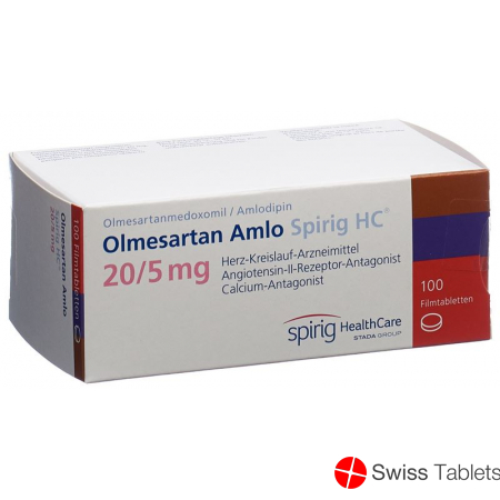 Olmesartan Amlo Spirig HC Filmtabletten 20/5mg 100 Stück buy online