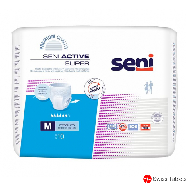 Seni Active Super Elastische Pants M 10 Stück buy online