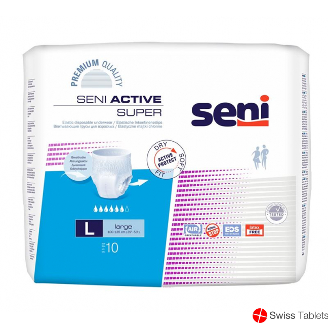 Seni Active Super Elastische Pants L 10 Stück buy online