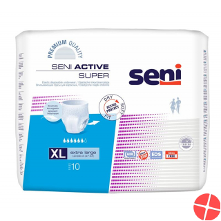 Seni Active Super Elastische Pants XL 10 Stück