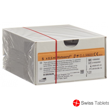 Histoacryl Blau Lösung 5 Ampullen 0.5g buy online