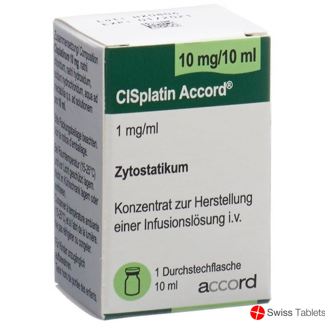 Cisplatin Accord 10mg/10ml Durchstechflasche 10ml buy online