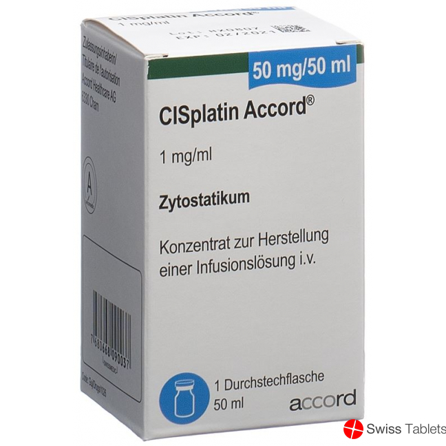 Cisplatin Accord 50mg/50ml Durchstechflasche 50ml buy online