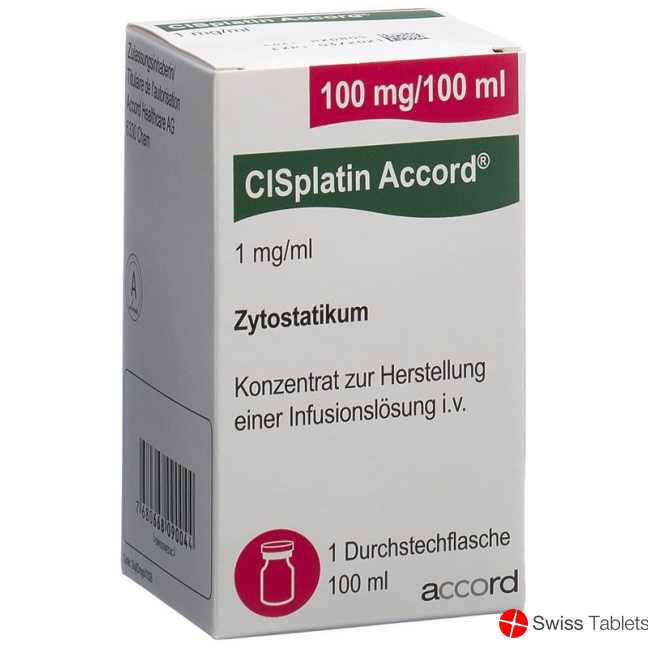 Cisplatin Accord 100mg/100ml Durchstechflasche 100ml buy online