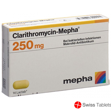 Clarithromycin Mepha Lactab 250mg 14 Stück buy online Clarithromycin Mepha Lactab 250mg 14 Stück buy online