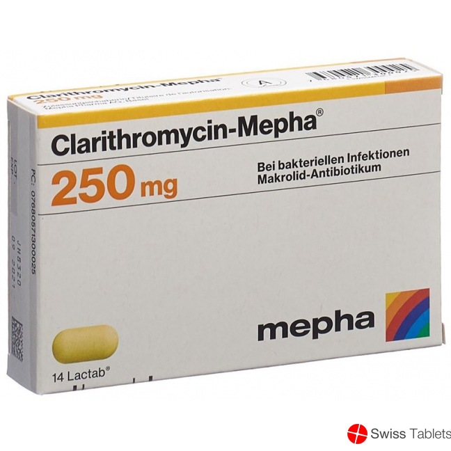 Clarithromycin Mepha Lactab 250mg 14 Stück buy online Clarithromycin Mepha Lactab 250mg 14 Stück buy online