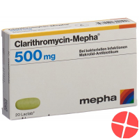 Clarithromycin Mepha Lactab 500mg 20 Stück