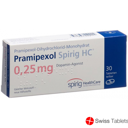 Pramipexol Spirig HC Tabletten 0.25mg (neu) 30 Stück buy online