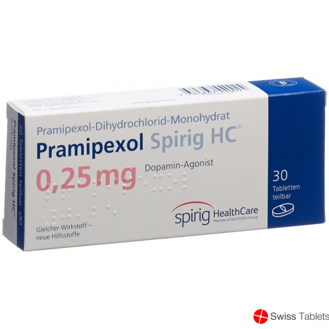 Pramipexol Spirig HC Tabletten 0.25mg (neu) 30 Stück buy online